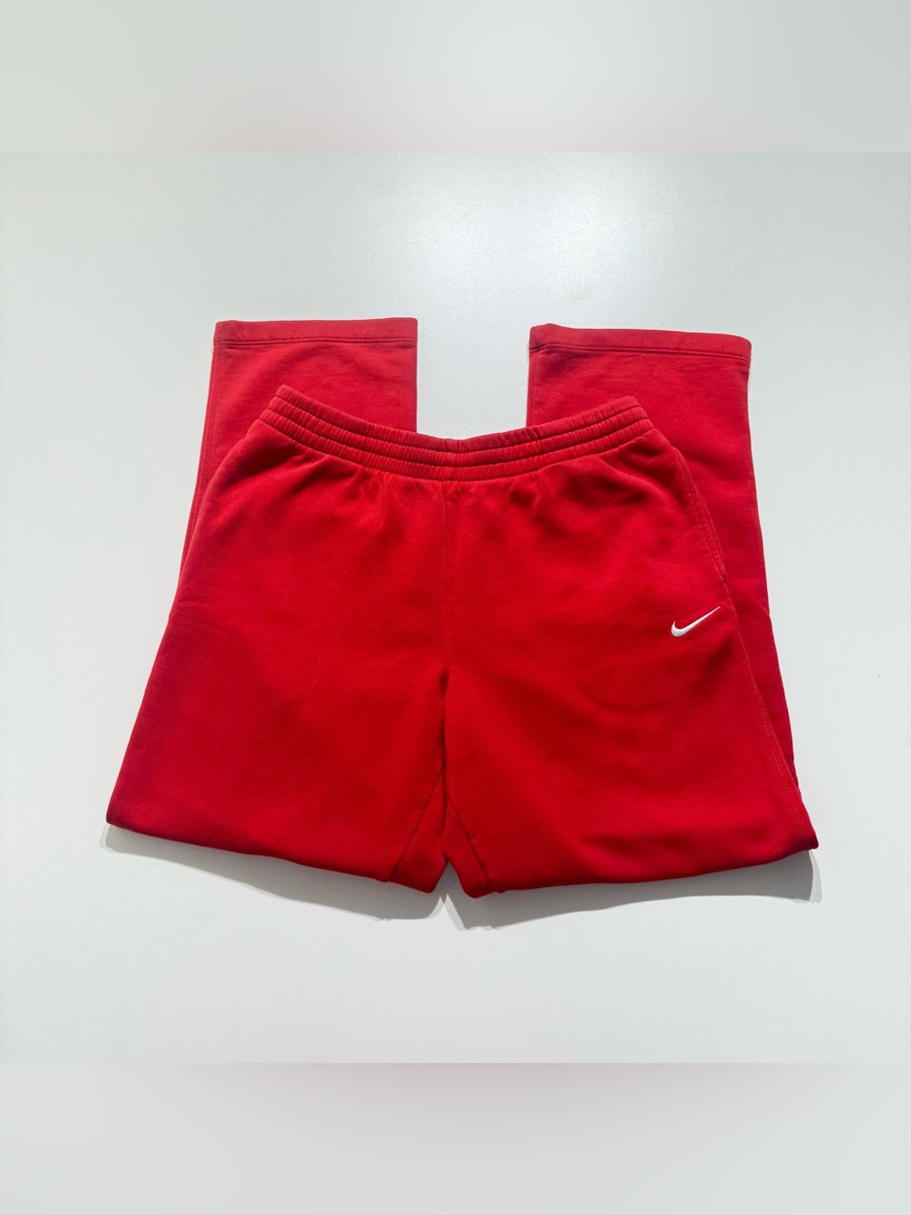 Nike Red Men’s Black Tag Nike Baggy Heavy Sweatpants Adult Pockets Sz XL